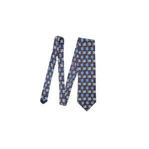 Vintage George Machado Brown 100% Silk Tie